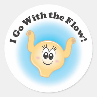 Billie Bladder Stickers "I Go With The Flow"