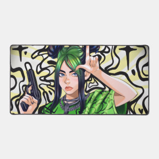 Billie Eilish – Urban Art Mouse Pad