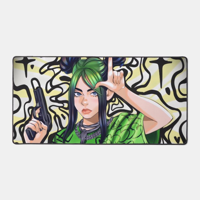  Billie Eilish – Urban Art Mouse Pad (Recto)