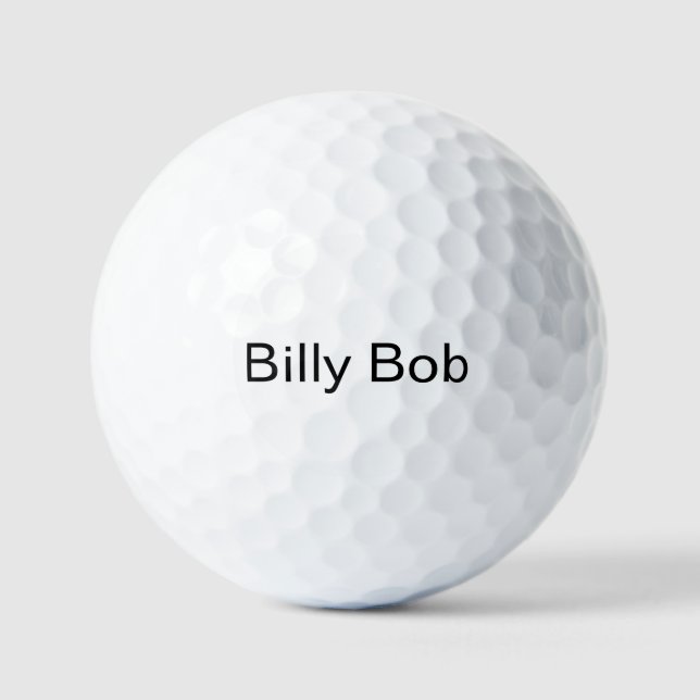 Billy Bob Balles de Golf -- Personnalisez-le ! (Recto)