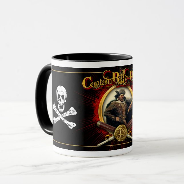 Billy Bones Pirate Coffee Mug (Devant gauche)
