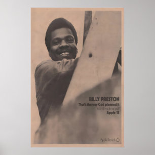 BILLY PRESTON - 1969 Affiche originale NME - C'est