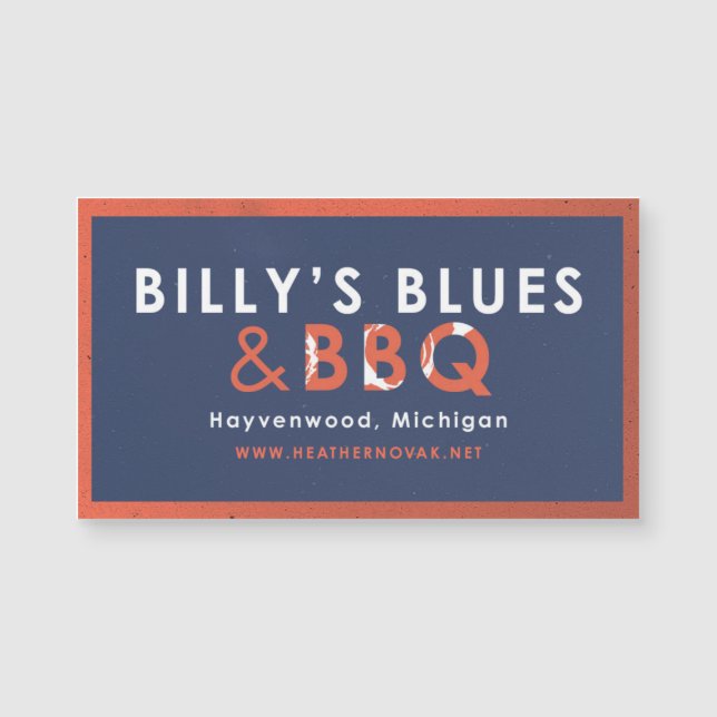 Billy's Blues & BBQ Magnet ! (Devant)