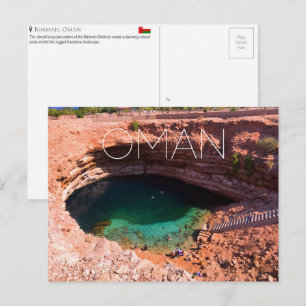 Bimmah Sinkhole, Oman Carte Postale de Voyage