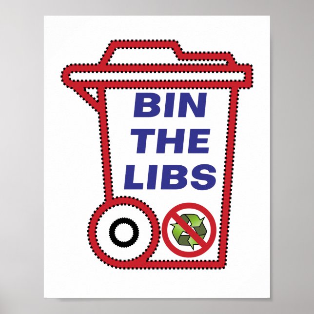 Bin the Liberal Party - Australie 2022 Poster (Devant)