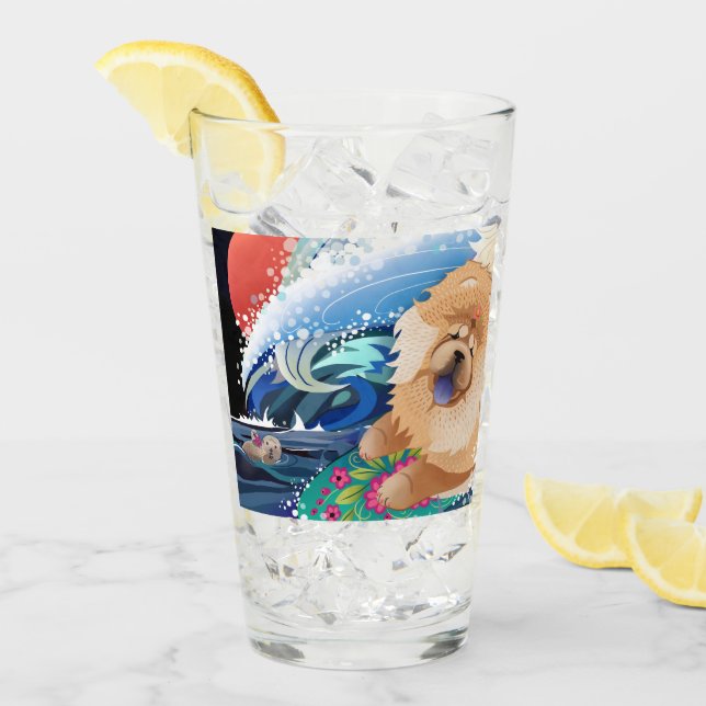 BINDI CHOWABUNGA 16 oz design en verre avant et ar (Devant glace)