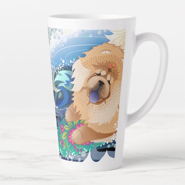 BINDI CHOWABUNGA avec mug en latte de texte (Droite)