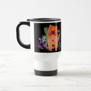 BINDI lissent la tasse de voyage de chow-chow