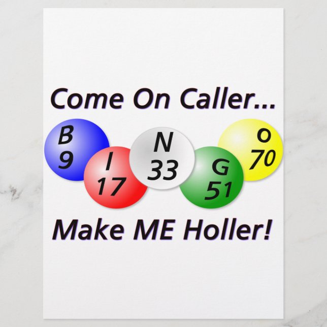 Bingo ! Allez Caller, fais-MOI Holler ! (Devant)