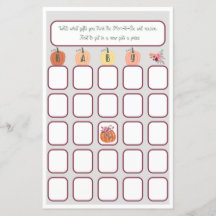 Bingo bébé petit Citrouille