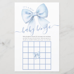 Bingo Bébé Ruban Bleu C'est un Garçon Jeu de Baby