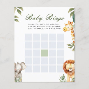 Bingo Bébé Un Peu Sauvage Un Baby shower Jeu