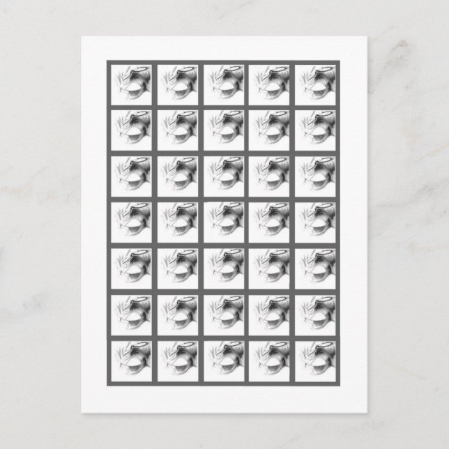 Bingo Cartes Markers Sweet 16 Silver White Party (Devant)