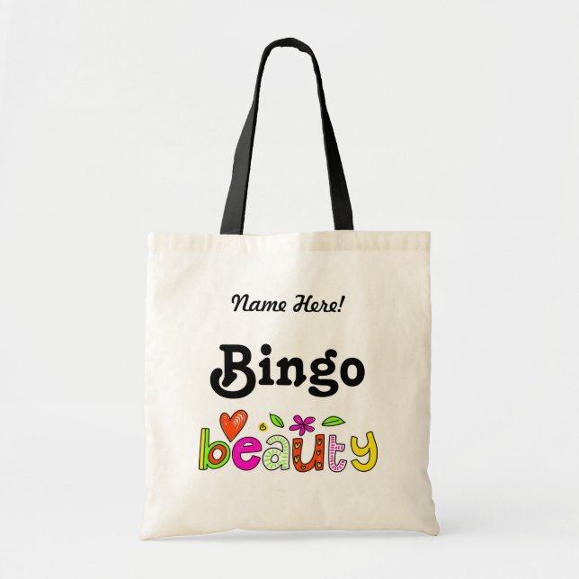 Bingo Cute Personnaliser Nom Joueur Prix Sac (Devant)