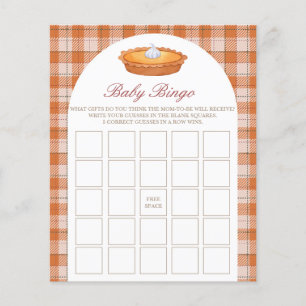 Bingo Cutie Baby shower à tarte de bébé Jeu