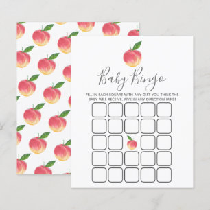 Bingo de Baby shower de petite pêche douce