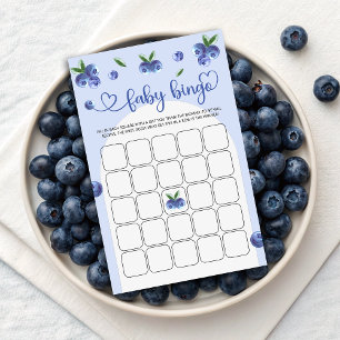 Bingo de Baby Shower Garçon Aquarelle Myrtille Suc