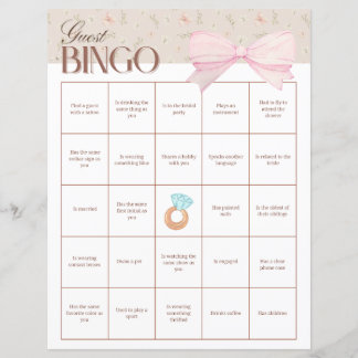 Bingo de Invités à une Fête de Mariée