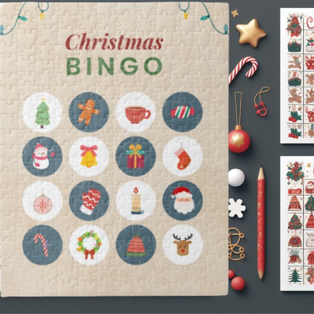 Bingo de Noël coloré Jigsaw Puzzle (Créateur téléchargé)