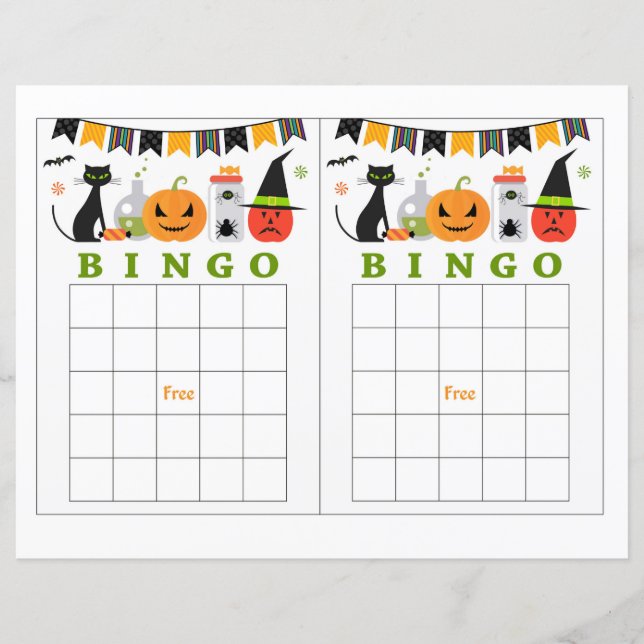 Bingo d'Halloween (Devant)