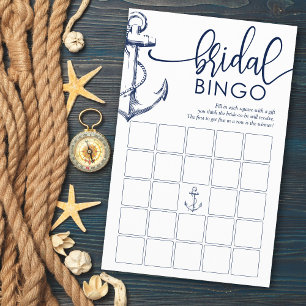 Bingo nuptiale Ancre nautique jeu de douche