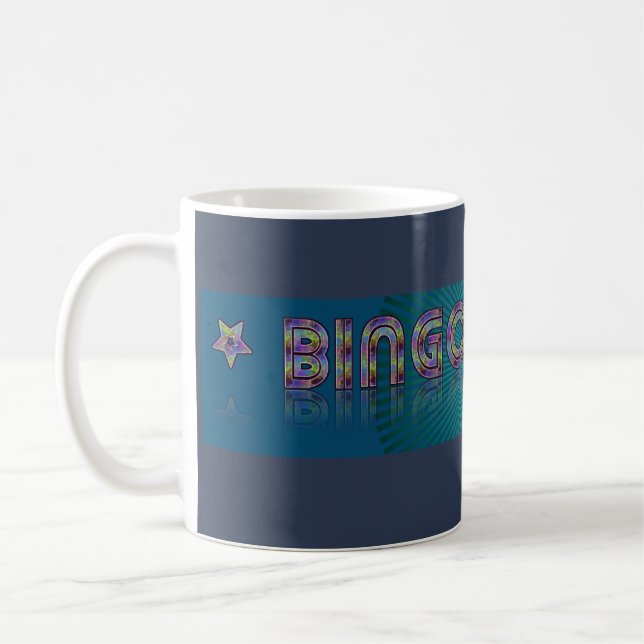 Bingo Queen Design Café Mug Cup (Gauche)