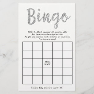 Bingo-Qu'est-ce qu'il y a dans votre sac, carte ar