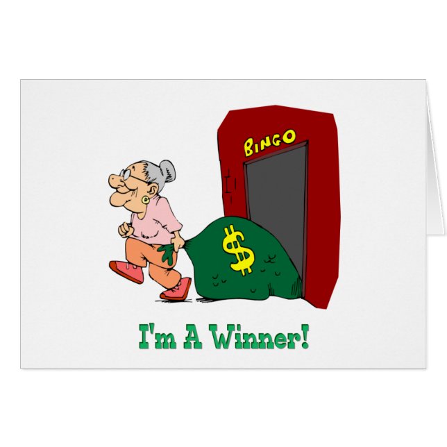 Bingo-test - je suis un gagnant (Devant horizontal)