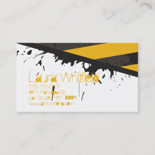 Bio carte de visite de scène du crime de bande de