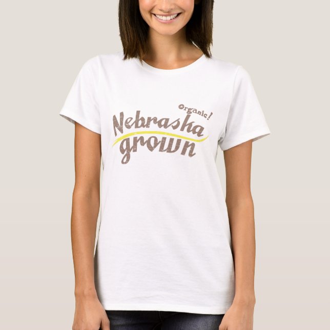 Bio! T-shirt cultivé au Nebraska (Devant)