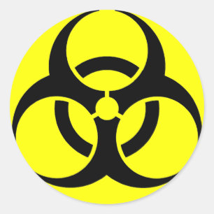 Biodanger ! Autocollant