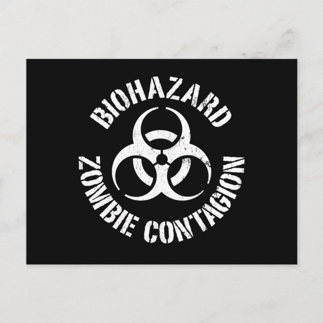 Biodanger : Carte postale Contagion Zombie (Devant)