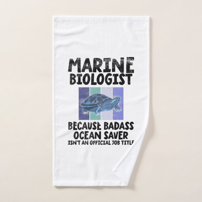 Biologiste marin Biologie marine (Serviette à main)