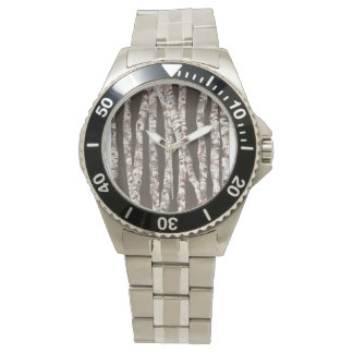 Birch Trees - Montre en Acier Inoxydable ! ! !