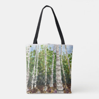 Birch Trees sur un sac en toile