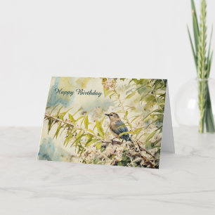 Bird Among the Branches - Carte d'anniversaire