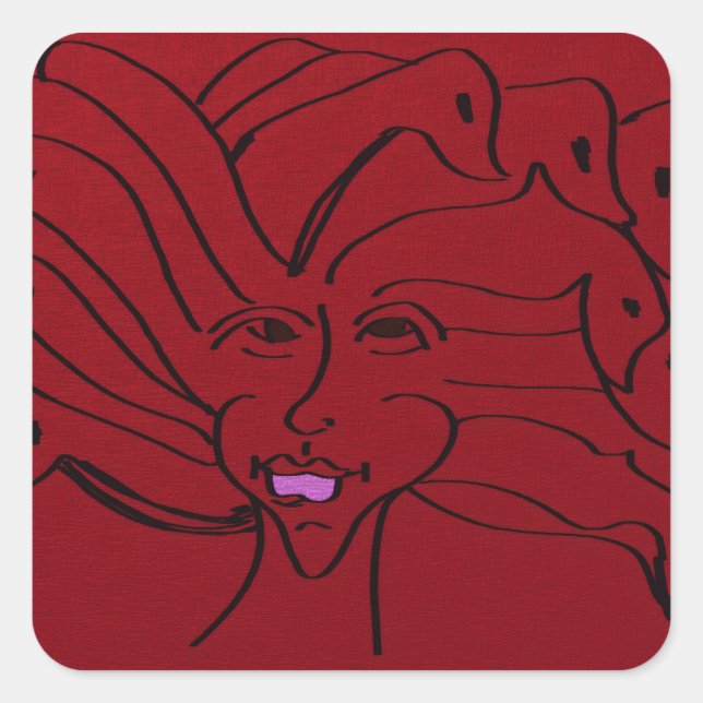 Bird Guardian Square Stickers (Devant)