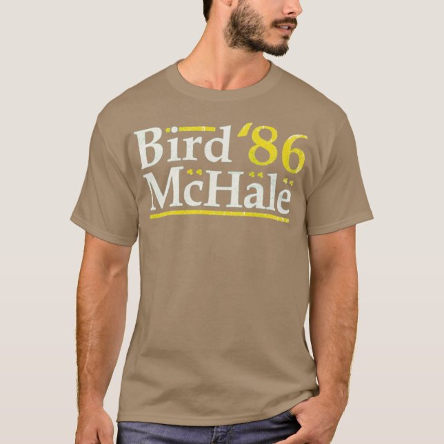 Bird McHale '86 T-Shirt - Funny Boston Basketball (Devant)