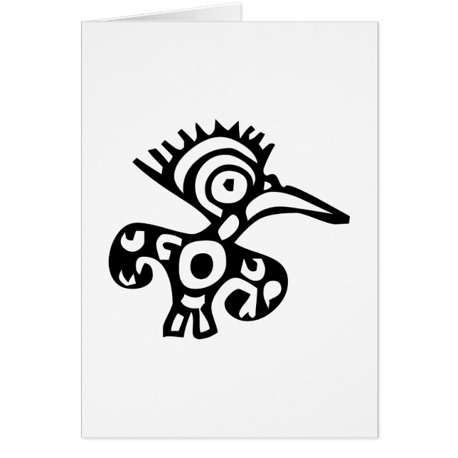 Bird, Mexican hieroglyph(Maya) (Devant)