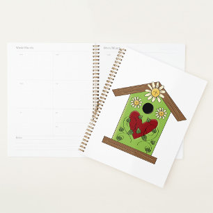 Birdhouse Et Daisy Spiral Planner