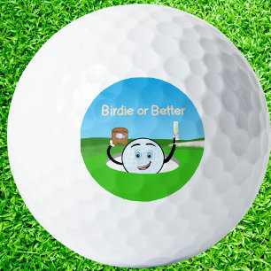 Birdie ou mieux balle de golf célébrer le trou en