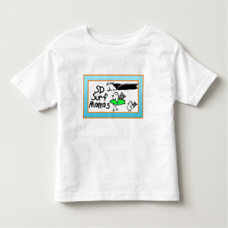Birdies et vagues de surf de T-shirt d'enfant en