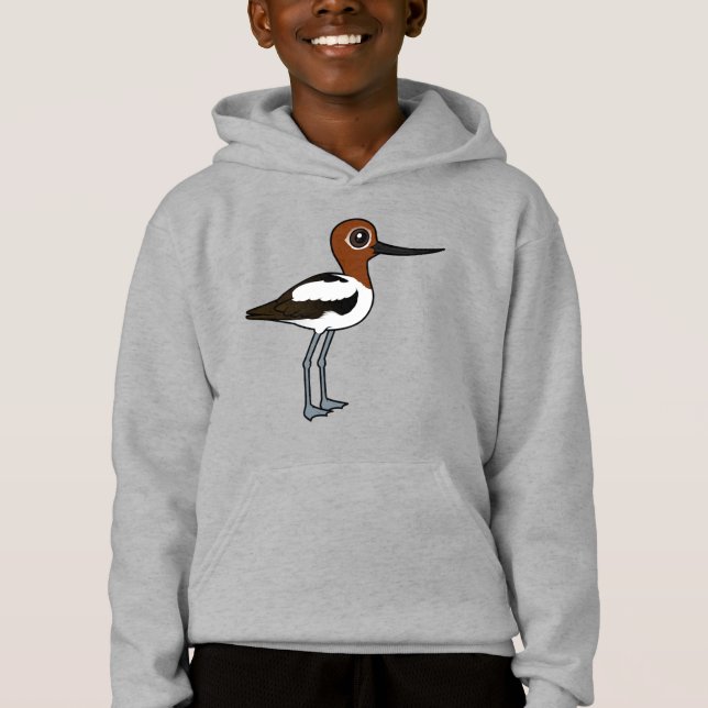 Birdorable à col rouge Avocet mignon Cartoon Bird (Devant)