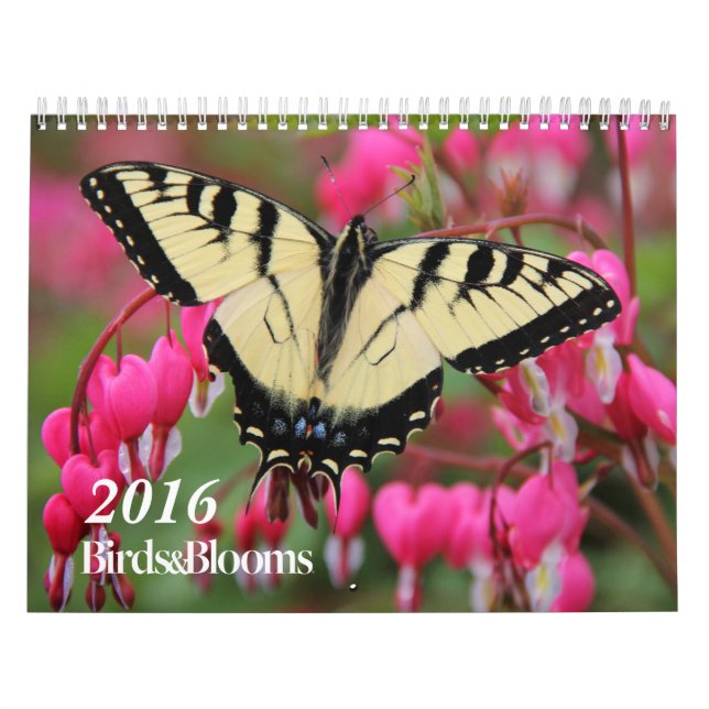 Birds and Blooms 2016 Calendrier (Protection)