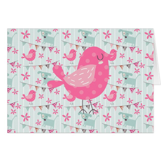 Birds, Dogs, Banners, Flowers (Devant horizontal)