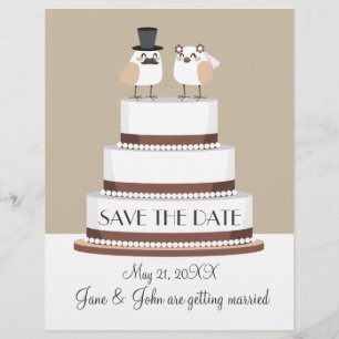 Birds Love Mariage Cake