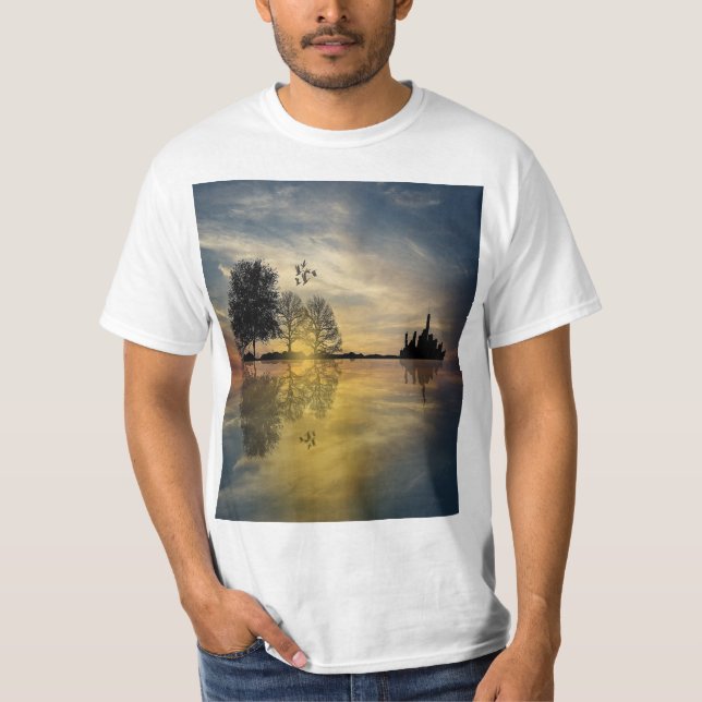 Birds Nature Scene T-shirt Homme - Amateurs de fau (Devant)