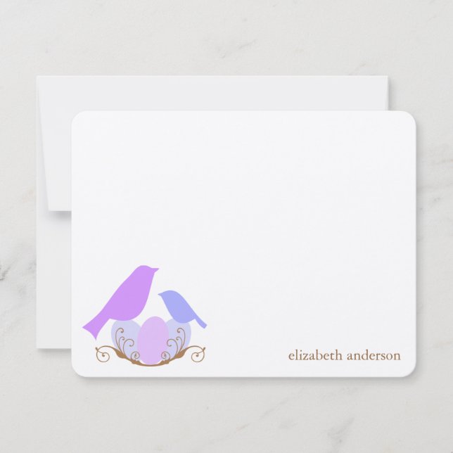 Birds Nest Flat Merci Cartes (Devant)