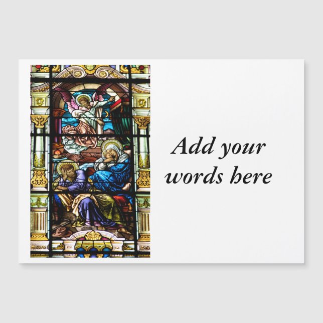 Birth of Jesus Stained Glass Window (Devant)