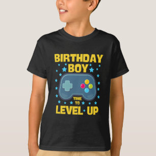 Birthday boy time to level up birthday T-shirt